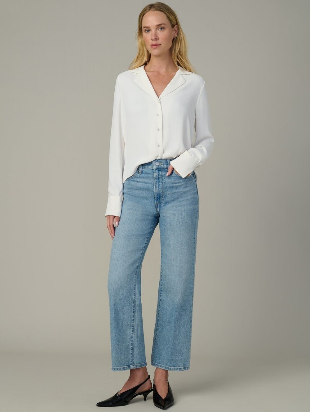 Joe's Jeans THE BLAKE HIGH RISE WIDE LEG CROP Size 32